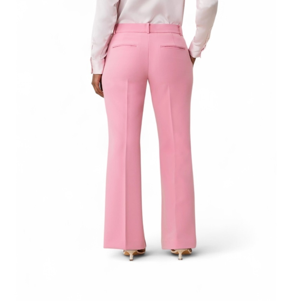 Ann Taylor Mauve Pink High Waisted Wide Leg Trouser Pants Petite 16P NWOT - Picture 9 of 10